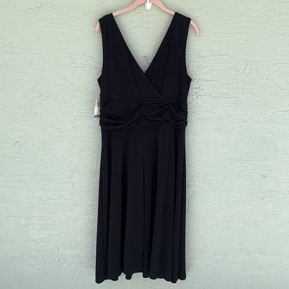 R&M Richards Sz 18 NWT Black Dress - Picture 3 of 11